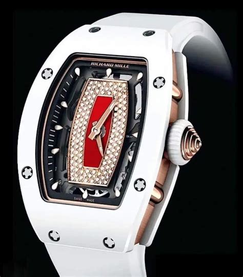 richard mille rm 07-01 white ceramic red lip ladies price|richard mille rm 07 01.